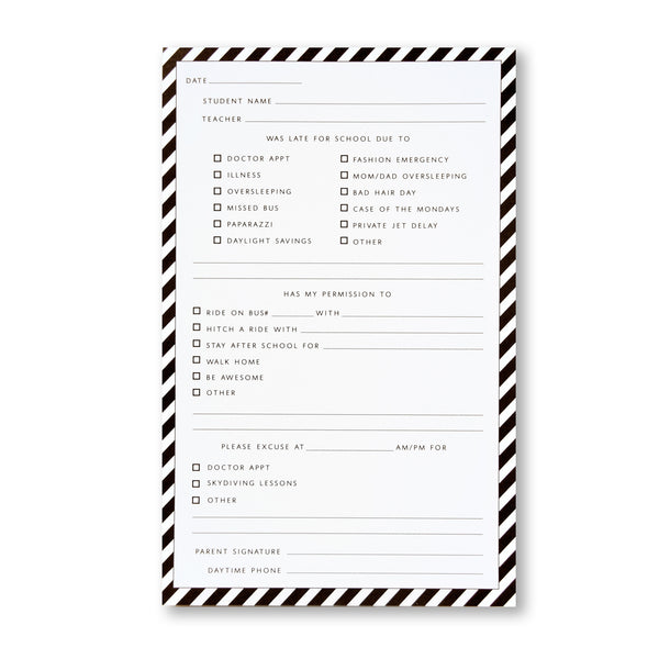 Yatniee Black Posted It Note Student Message Notepad Cute Solid